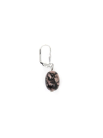 Серьги из родонита rose001-prbo