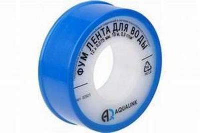 ФУМ лента 12мм 0,75мм*10м  AQUALINK