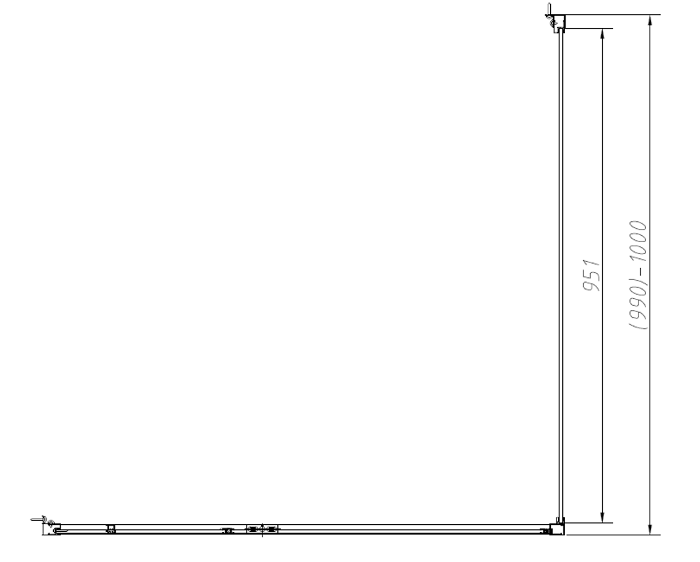 Душевой уголок Слим-Н (Slim-N) Vincea VSR-4SNP1010CL, 1000*1000, хром, стекло прозрачное