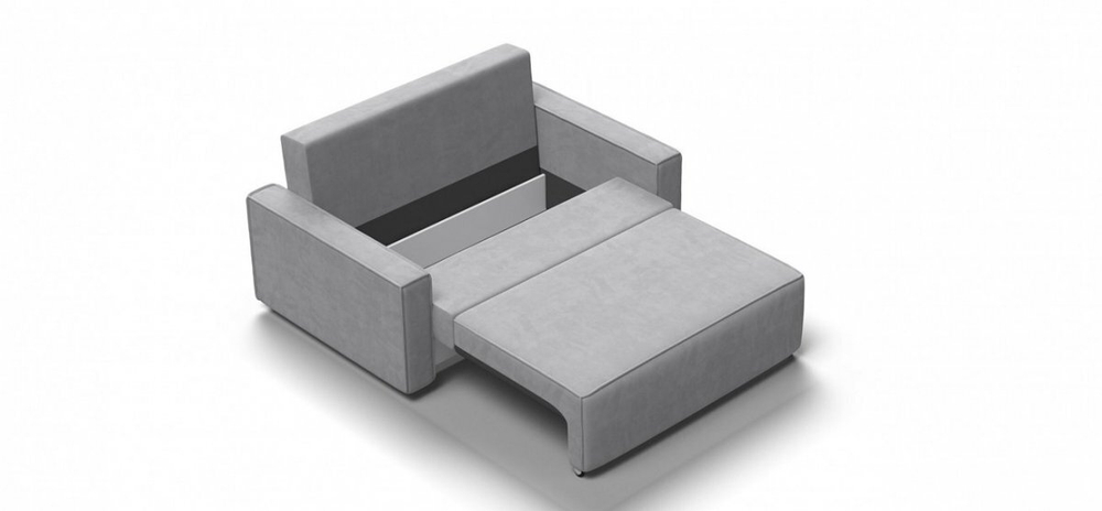 Диван Норд двухместный Велюр Монолит сталь