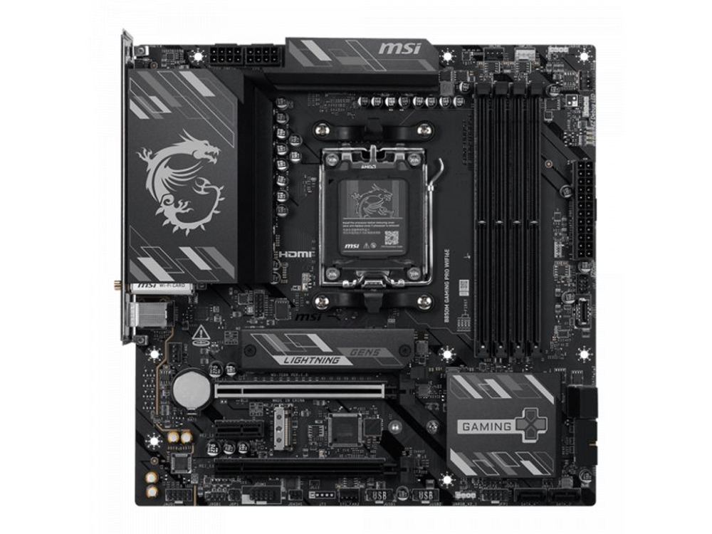 Материнская плата MSI B850M Gaming Pro Wifi6e, Socket AM5, AMD B850, mATX, RTL