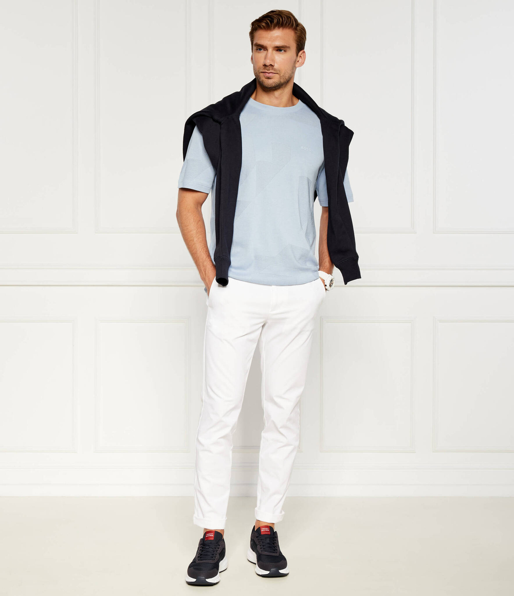 Футболка Jagged BOSS GREEN - голубой(50519371)