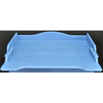 Пеленальный комод деревянный Алиса с откидным столиком, 80х44х88 см, детский широкий комод с 4 ящиками для хранения вещей из массива сосны, синий