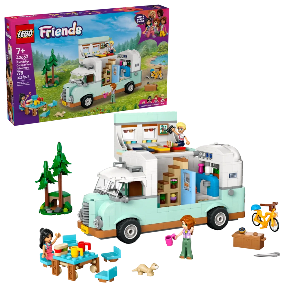 Конструктор LEGO Friends 42663 Приключение в туристическом фургоне дружбы