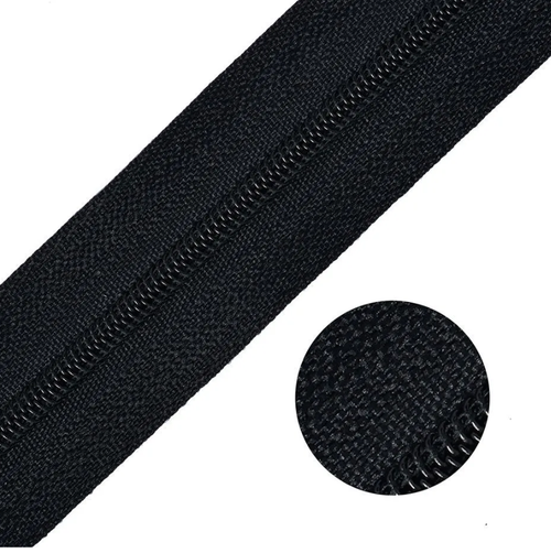 Молния рулонная спираль тип 5, цвет чёрный