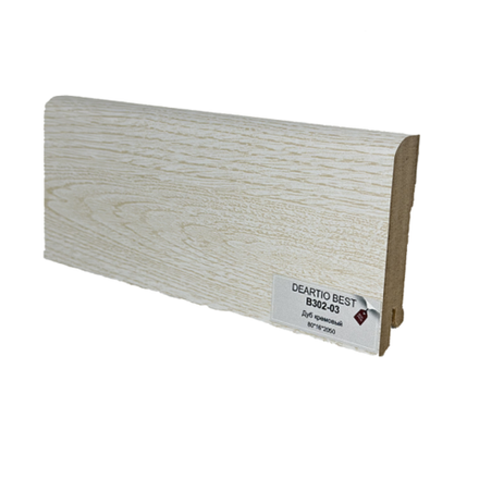 Плинтус напольный дуб кремовый МДФ B302-03 Deartio / Ликорн 80x16x2050 мм