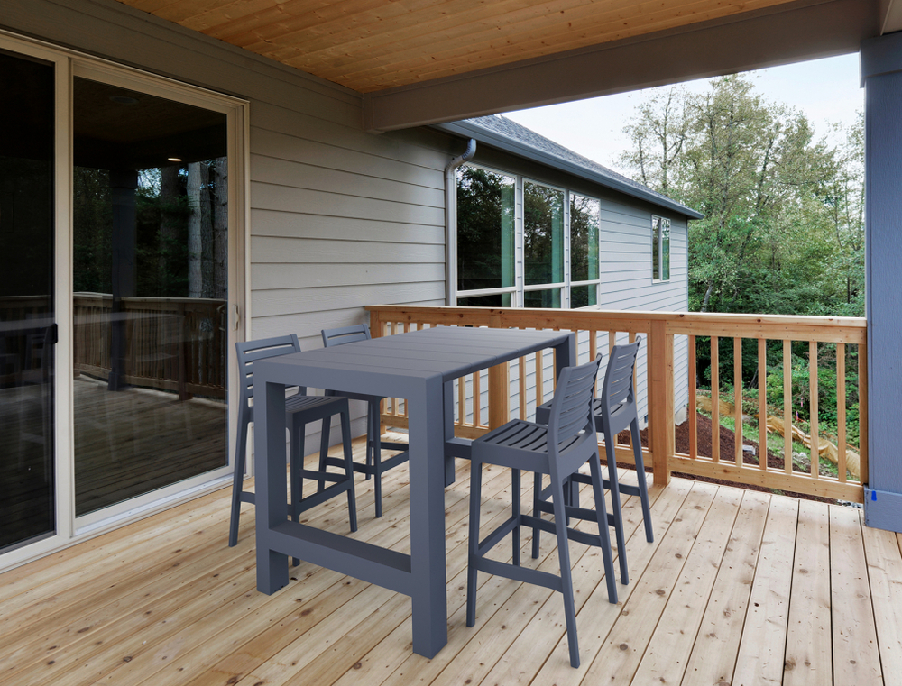 Стул пластиковый барный Siesta Contract Ares Bar 75, темно-серый