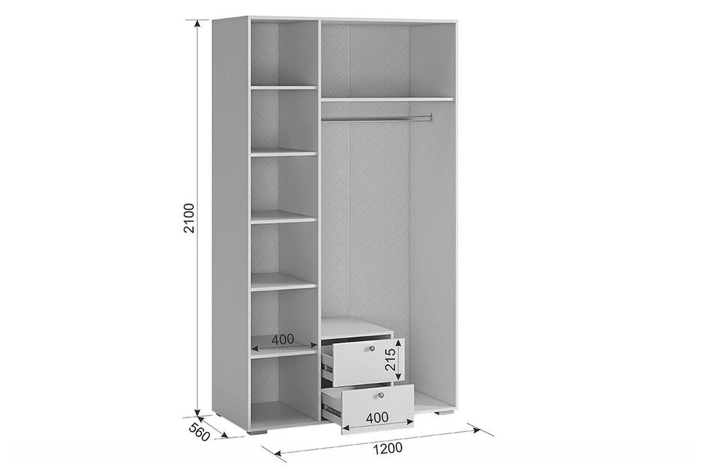 Шкаф трехстворчатый «Гламур»