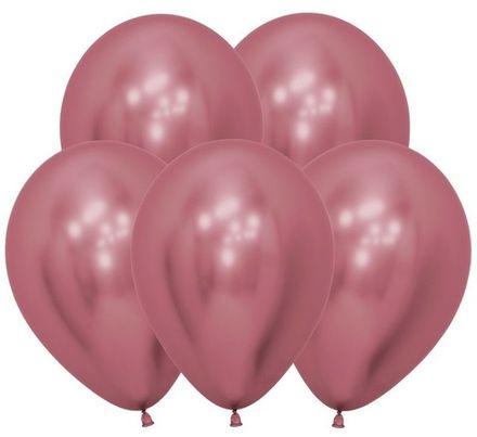 Шары "ХРОМ ярко-розовые" 35 см (летают от 3-х дней)