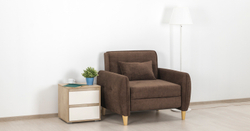 Кресло еврокнижка Анита, Коричневое