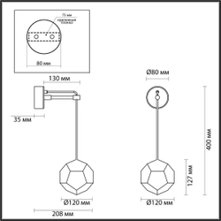 Бра Odeon Light 4305/7WL
