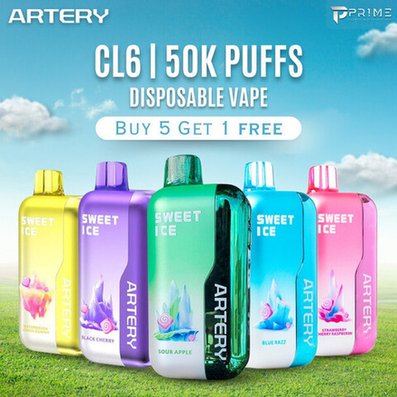 Artery CL6 Клубника-арбуз 50000 затяжек 20мг (2%)