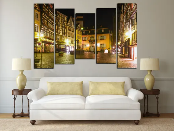 Модульная картина "Тихий переулок"