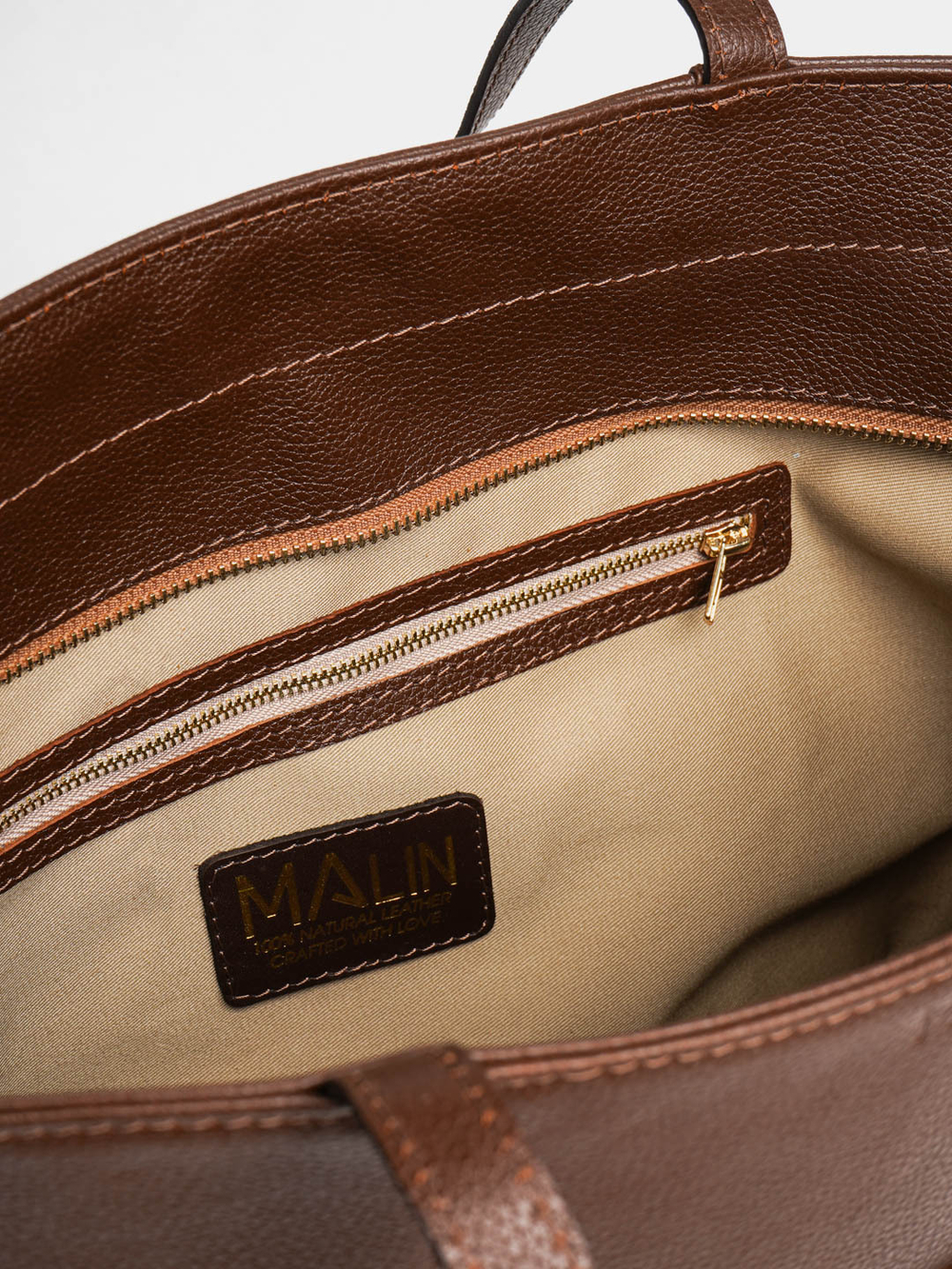 Шоппер MAlin Marvarid | Шоколадный