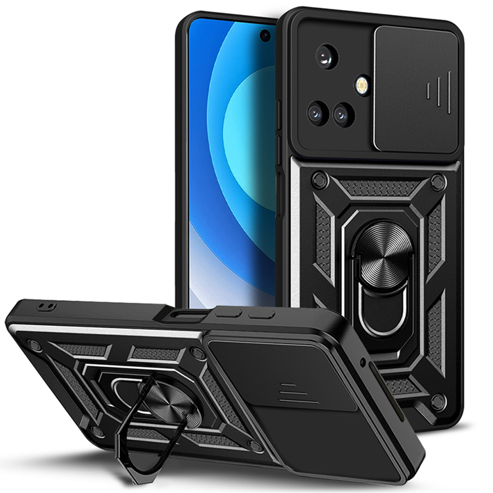 Чехол с кольцом Bumper Case для Tecno Camon 19 Pro