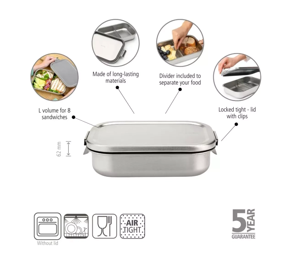 Brabantia - Ланчбокс Make &amp; Take 26,1x17,4см / артикул   203800  / GTIN 8710755203800