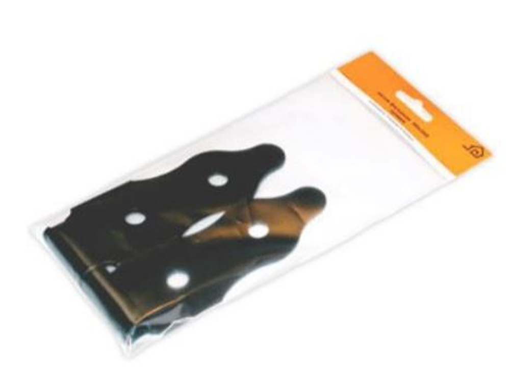 Петля фигурная Домарт 90*260 левая черная  /9394