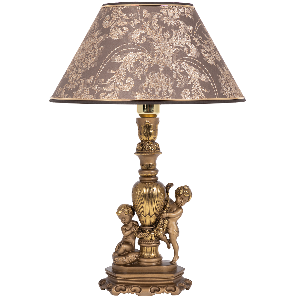 Настольная лампа Путти Бронза Голдбраун