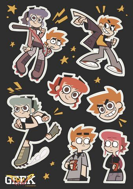 Фирменные Стикеры Скотт Пилигрим