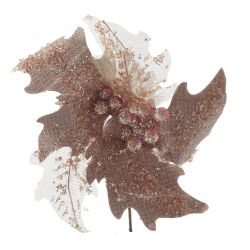 GAEM Цветок искусственный "Пуансеттия", L21 W21 H23 см, 2в.