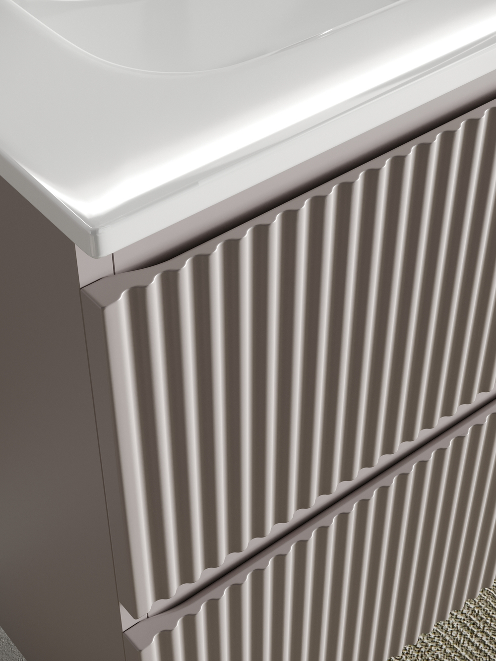 Тумба с раковиной Sancos Snob R 100 см SNR100SM doha soft