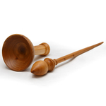 Деревянное веретено для прядения с основанием для ног из древесины вяза (карагач). Art of Siberia. B40