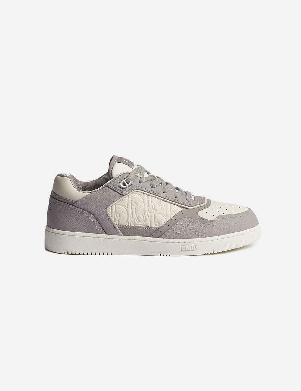 Кроссовки Dior B27 Uptown Low-Top Sneaker "Trianon Gray and Cream Grained Calfskin with Cream Dior Gravity Leather"