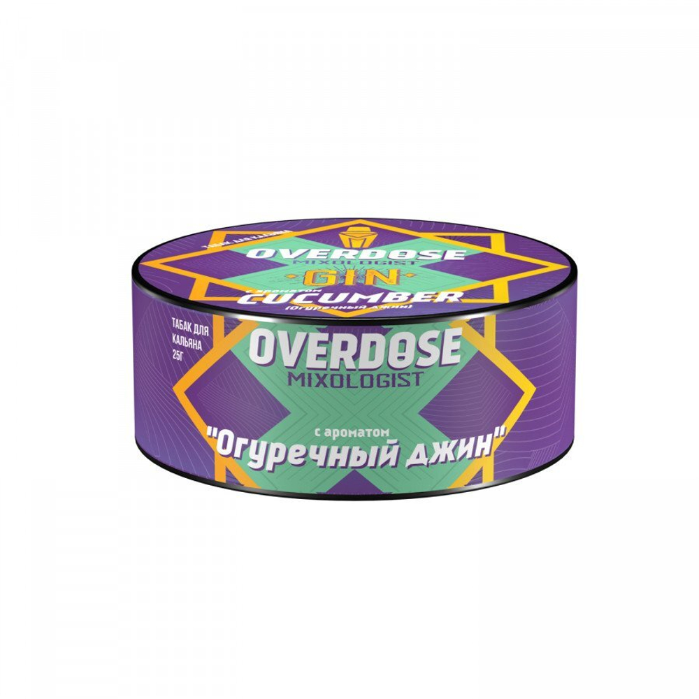 М. Табак для кальяна Overdose Gin Cucumber (Огуречный джин), 100г.