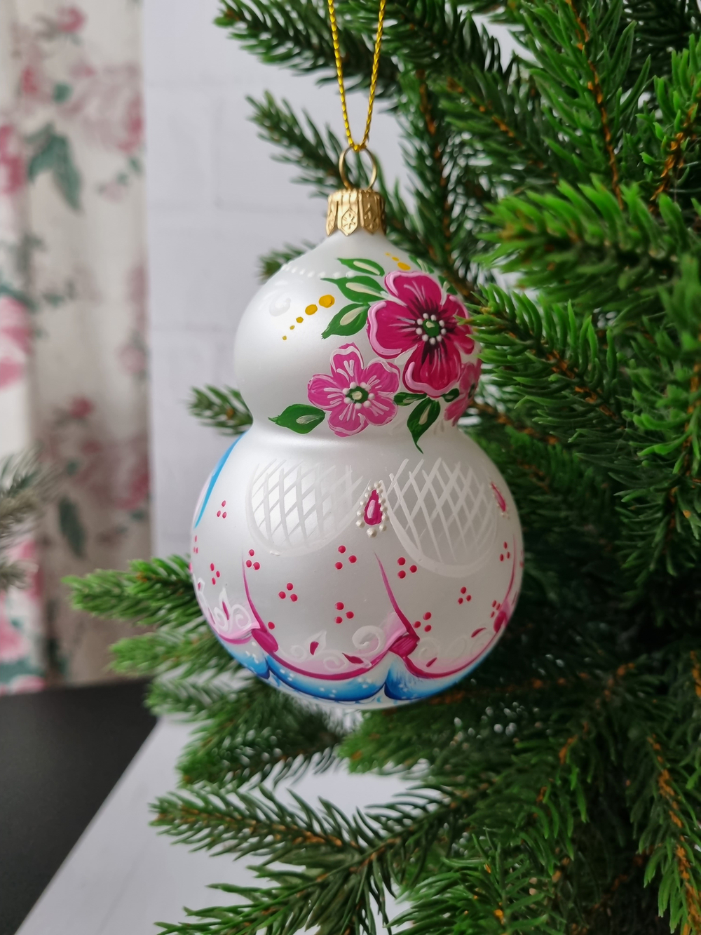 Матрешка стеклянная "Мальвина"