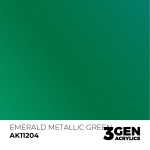 Emerald Metallic Green