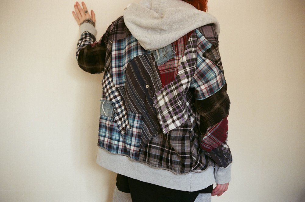 Купить Худи Upcycled Patchwork Худи Upcycled Patchwork