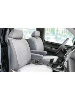 Авточехлы AUTOPROFI TRANSFORM темно серый/светло серый перфорированный велюр 10 предметов