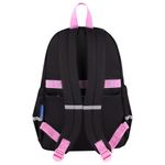 Рюкзак BRAUBERG PASTEL с термонашивками в комплекте, "Black kitty", черный, 40х29х14 см, 273128