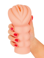 Телесный мастурбатор-вагина с эрекционными кольцами в комплекте (Цвет: телесный)