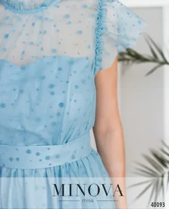 Платье 3144-голубой Minova