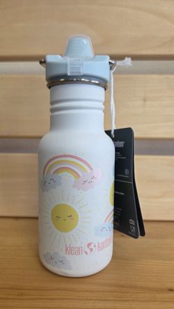 Детская бутылка Klean Kanteen Kid Classic Narrow Sippy 12oz (355 мл) Rainbows White (вмятина)