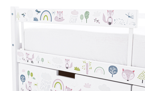 Бортик для кровати Svogen лисята
