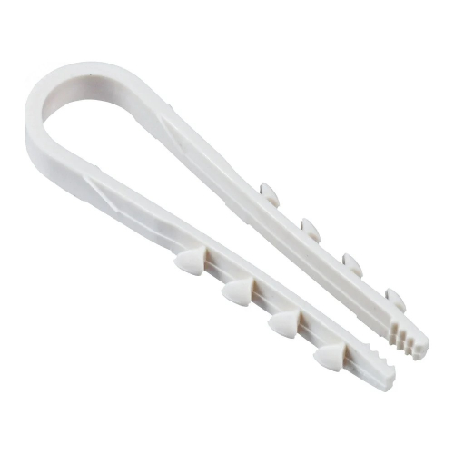 Дюбель-хомут  5-10мм ДХК-10 нейлон белый круг TDM (10шт/уп)