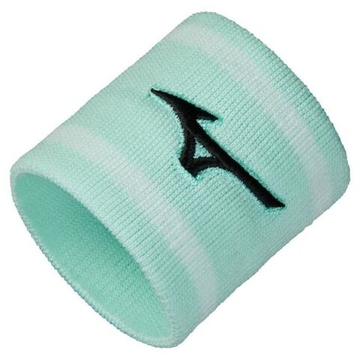 Напульсник теннисный Mizuno Wristband Short With Line - Мятный