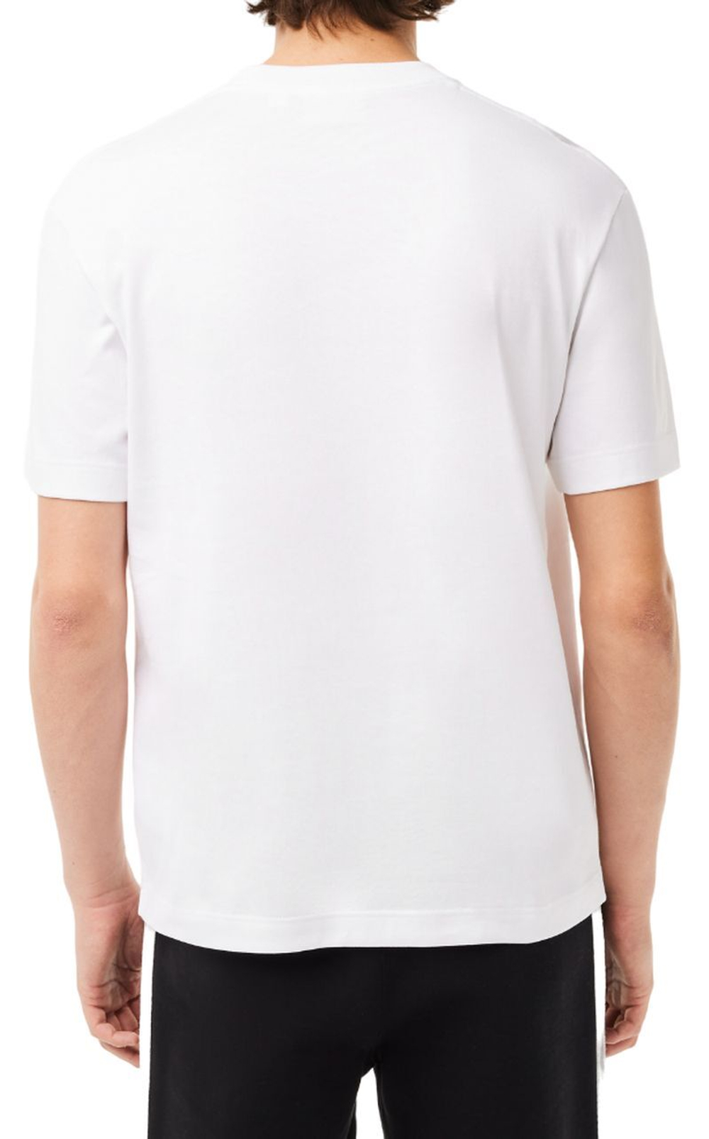 Мужская теннисная футболка Lacoste French Made Tennis Print Heavy T-Shirt - белый