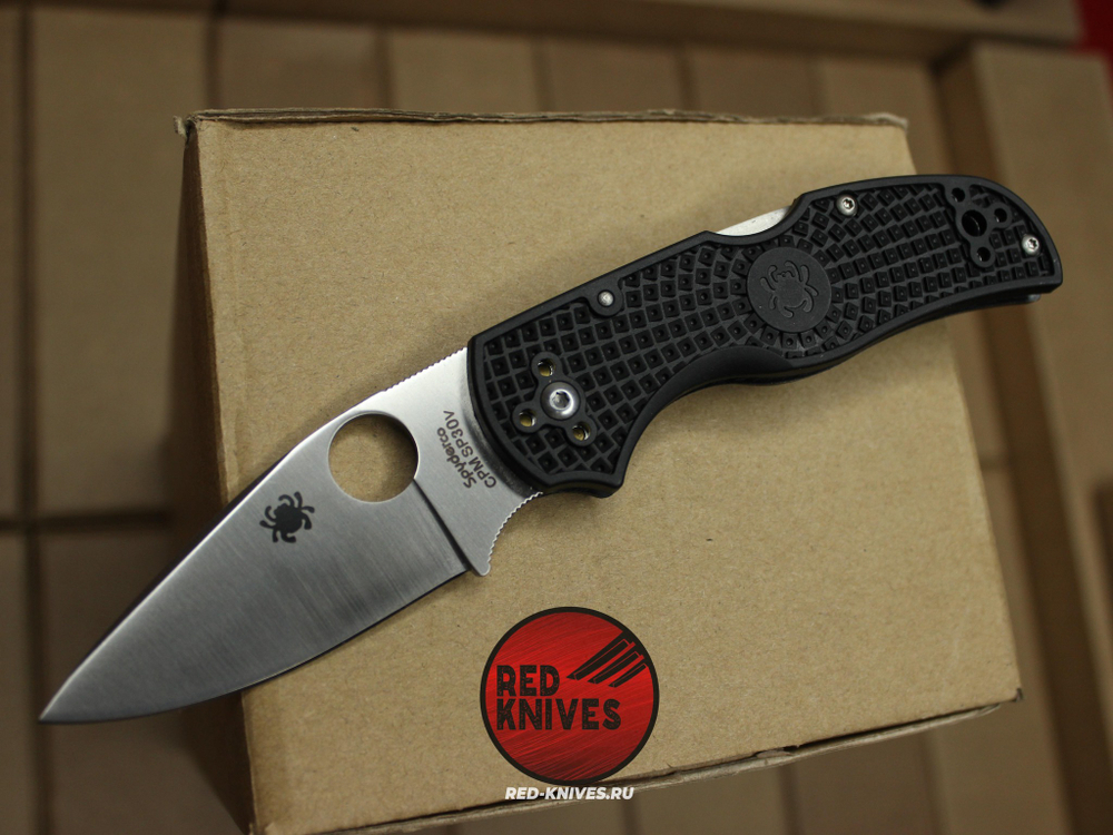 Нож Spyderco Native 5 LTW - черная рукоять, светлый клинок RK/494