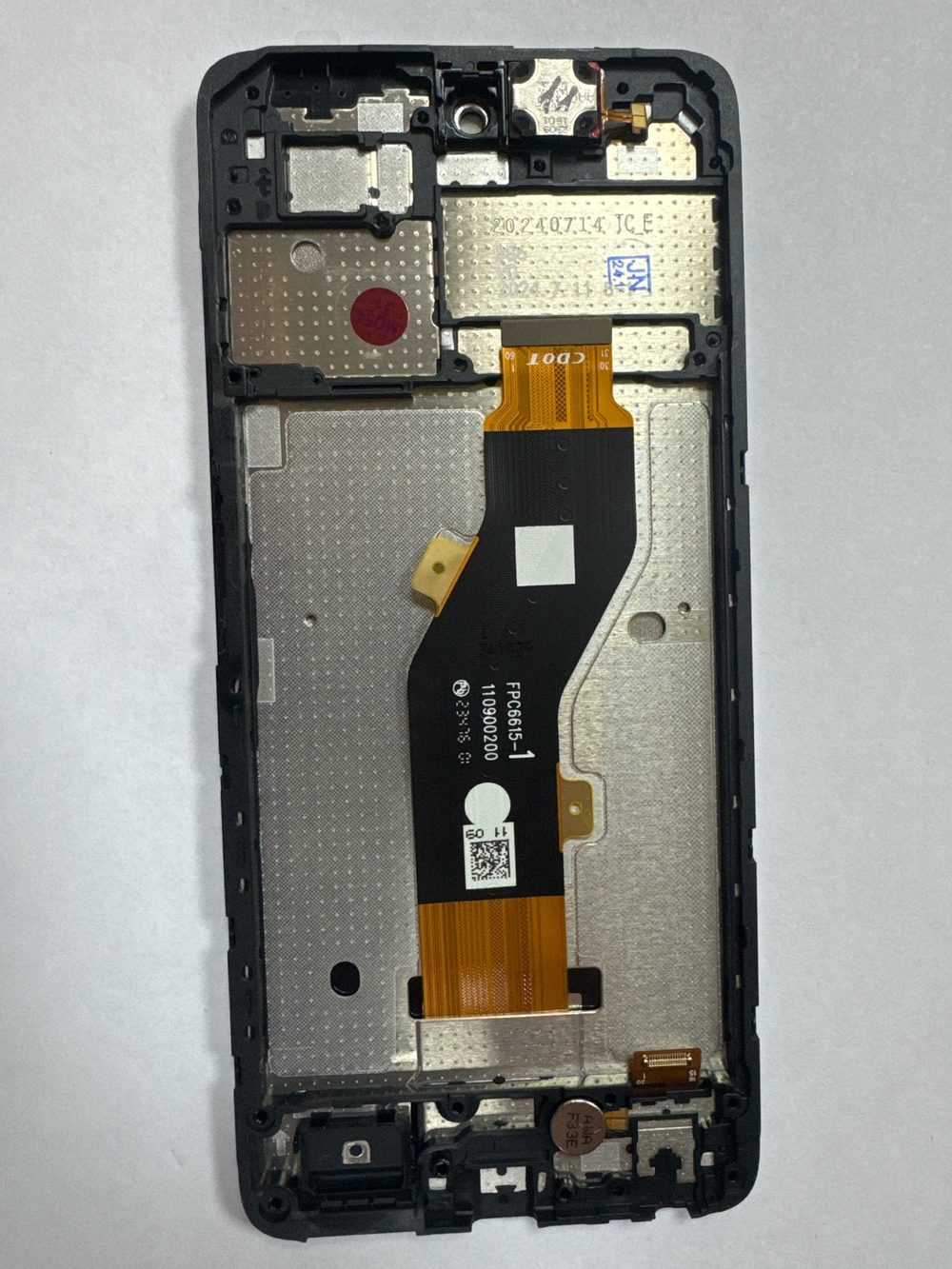 Дисплей для Tecno Spark Go 2024 (BG6) модуль с рамкой Черный - OR