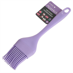 Кисточка силиконовая литая 22×4 см AK-6077S цвет лавандовый
