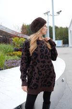 Трикотажный свитер лео шоколад