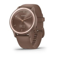 Часы Garmin Vivomove Sport цвета кокоса, золотистый безель, с силиконовым ремешком, 010-02566-02