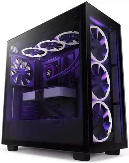 Корпус NZXT H7 Elite RGB Window Mini-ITX, Micro-ATX, ATX Black (CM-H71EB-02) RTL