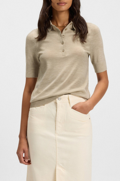 BOSS Поло из мериносовой шерсти