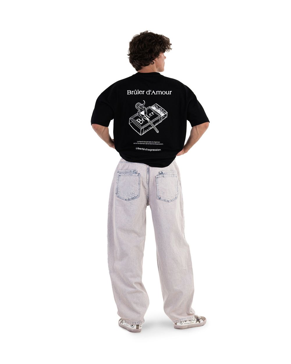 Купить Футболка Bruler d'Amour Matches черная Футболка Bruler d'Amour Matches черная