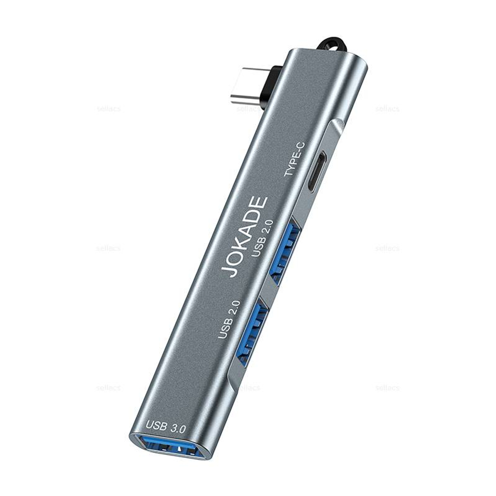 Преобразователь 4 в 1 (Type-C в Type-C+ USB2.0*2+USB3.0) Jokade JC023