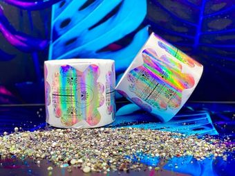 Одноразовые формы для ногтей, овал, Global Fashion 300 шт